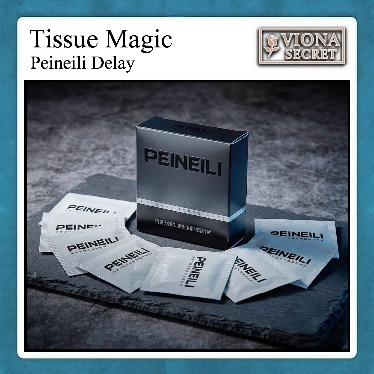 Viona Peineili Men Delay Wipes - Tisu Basah Penunda Ejakulasi Dini Pria Original