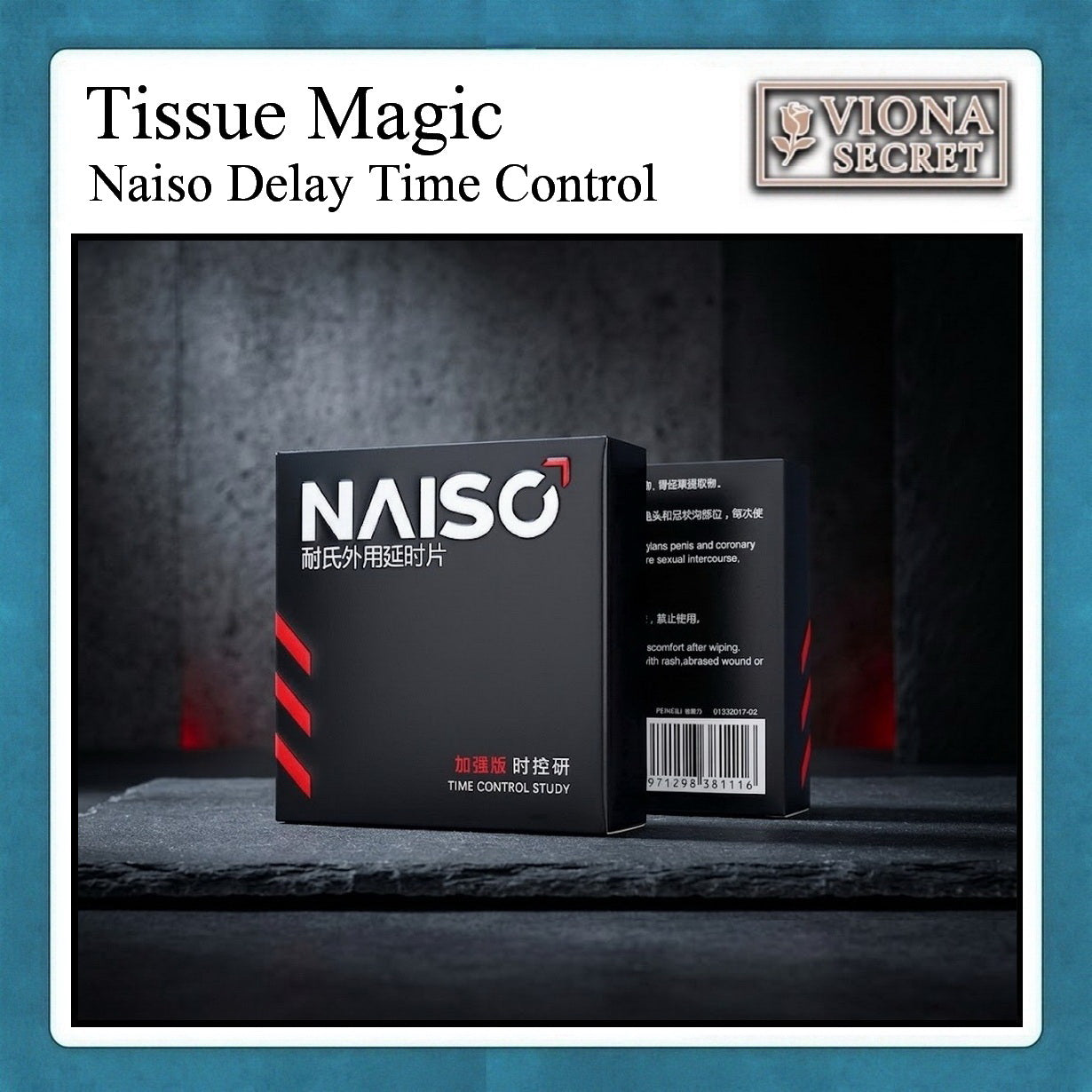 Viona NAISO Men Delay Wipes - Tisu Basah Pria Penunda Ejakulasi Dini Original