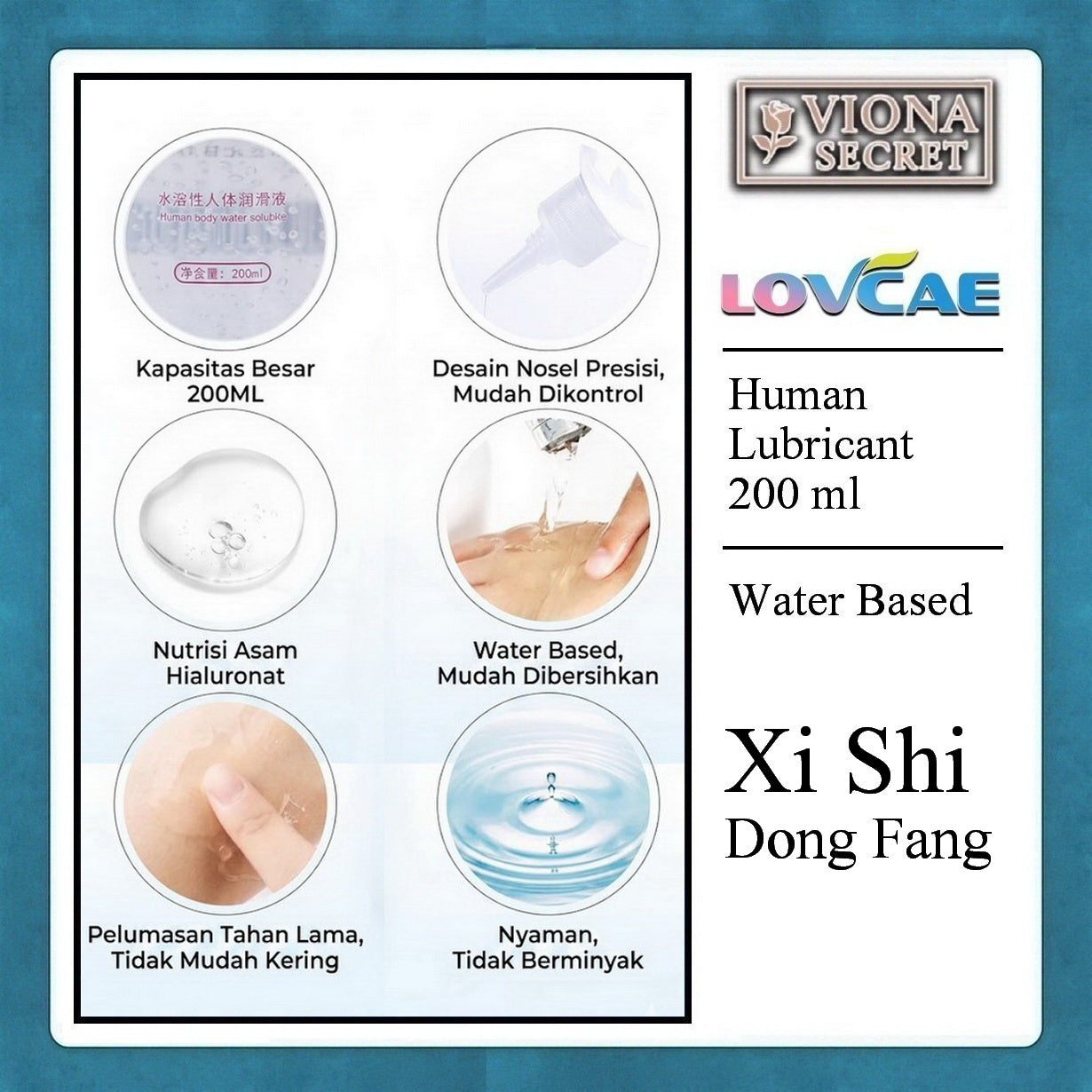 Midnight Xi Shi Dong Fang 200ml - Human Lubricant LovCae Pelumas Intim