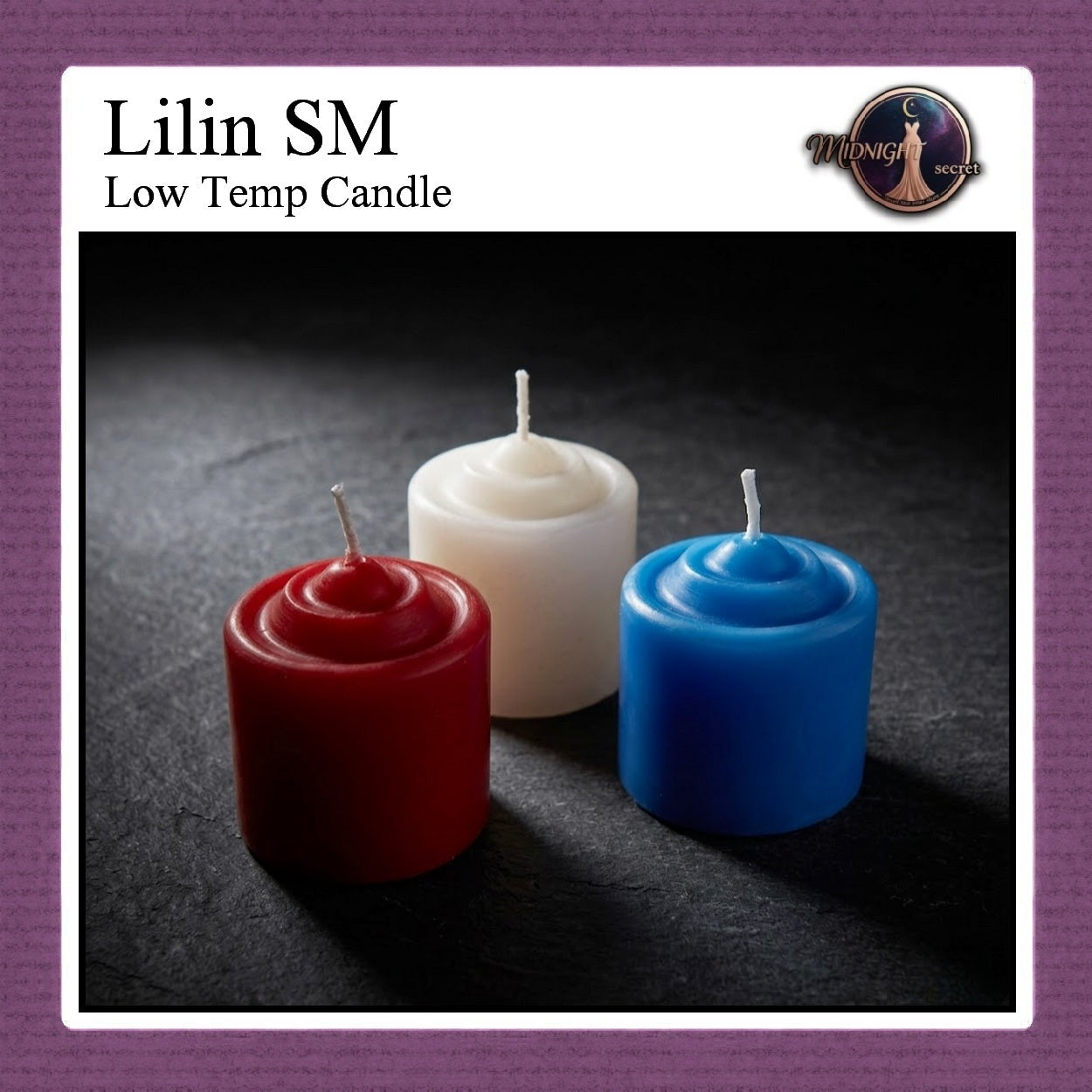 Midnight Lilin Low-Temperature Sensual Candle