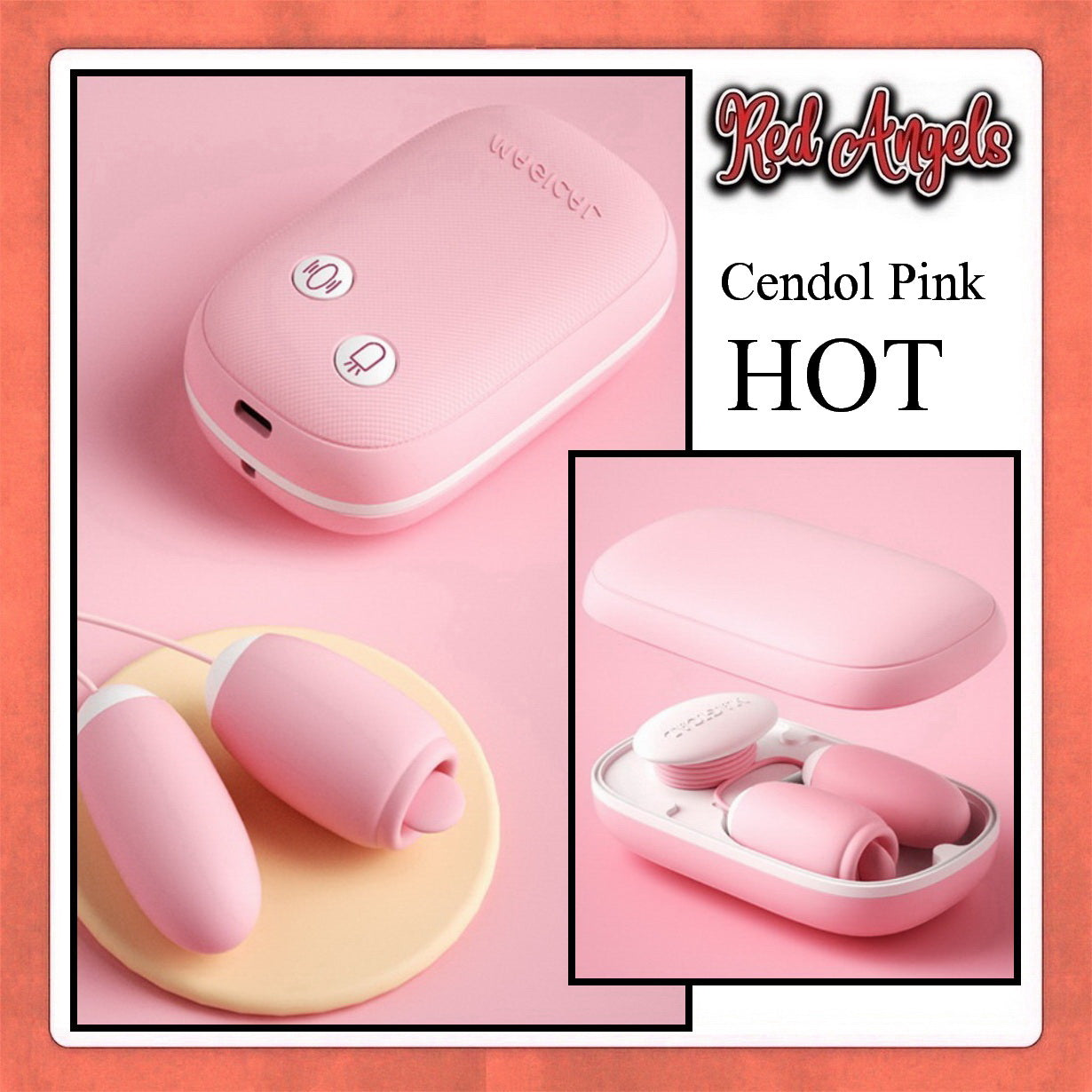 Red Angels Vibrator Cendol Hot And Cold Smooch And Lick