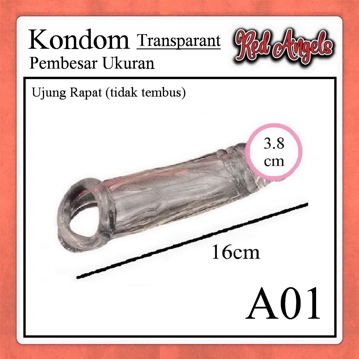 Red Angels Kondom Pria Transparan