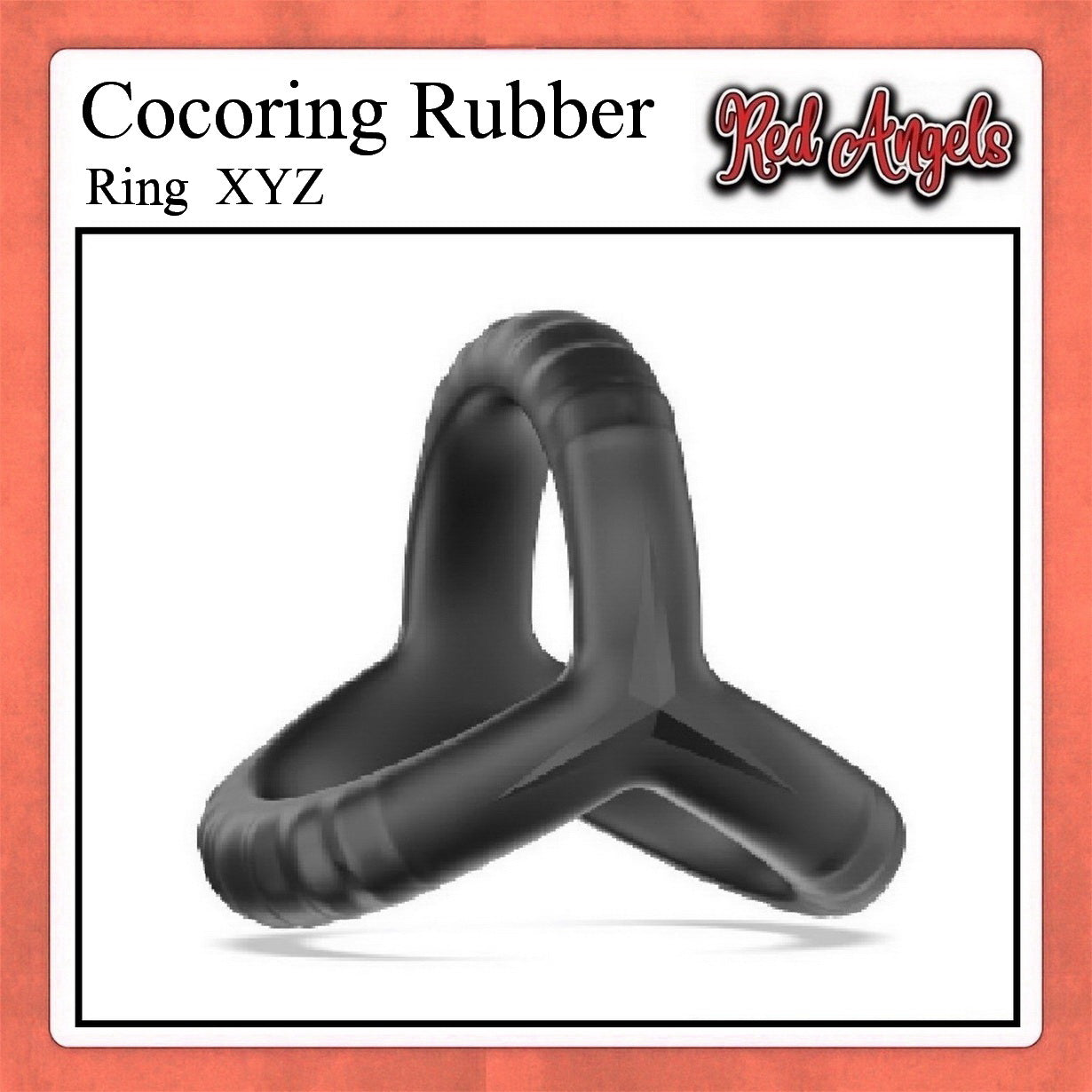 Red Angels Karet Silicon Pria Ring Delay Ejaculation