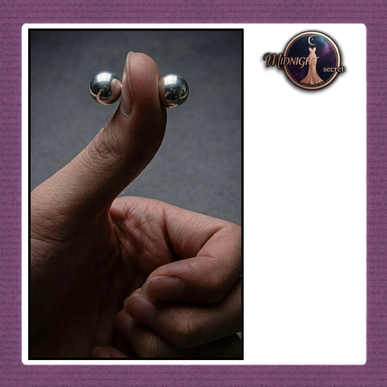 Midnight Magnetic Orbs - Sepasang Bola Magnet Stimulasi Kejut