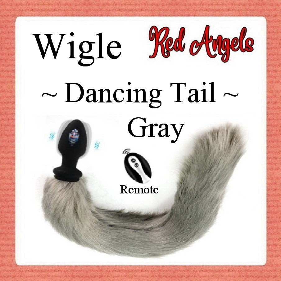 Red Angels Vibrator Plug Remote Plus Ekor Gray
