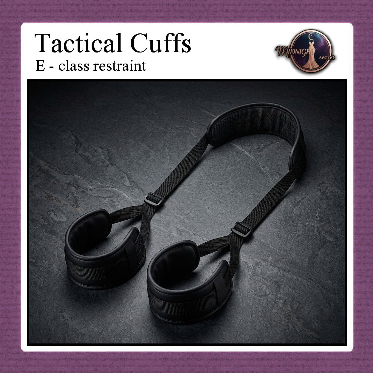 Midnight Tactical Cuffs - E class restraint - Aksesoris BDSM