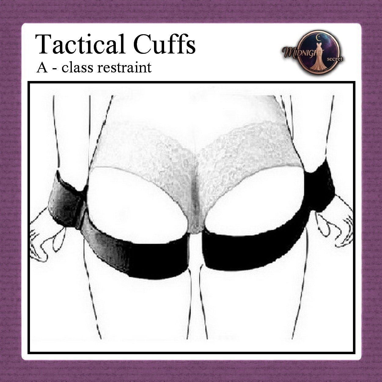 Midnight Tactical Cuffs - A class restraint - Aksesoris BDSM