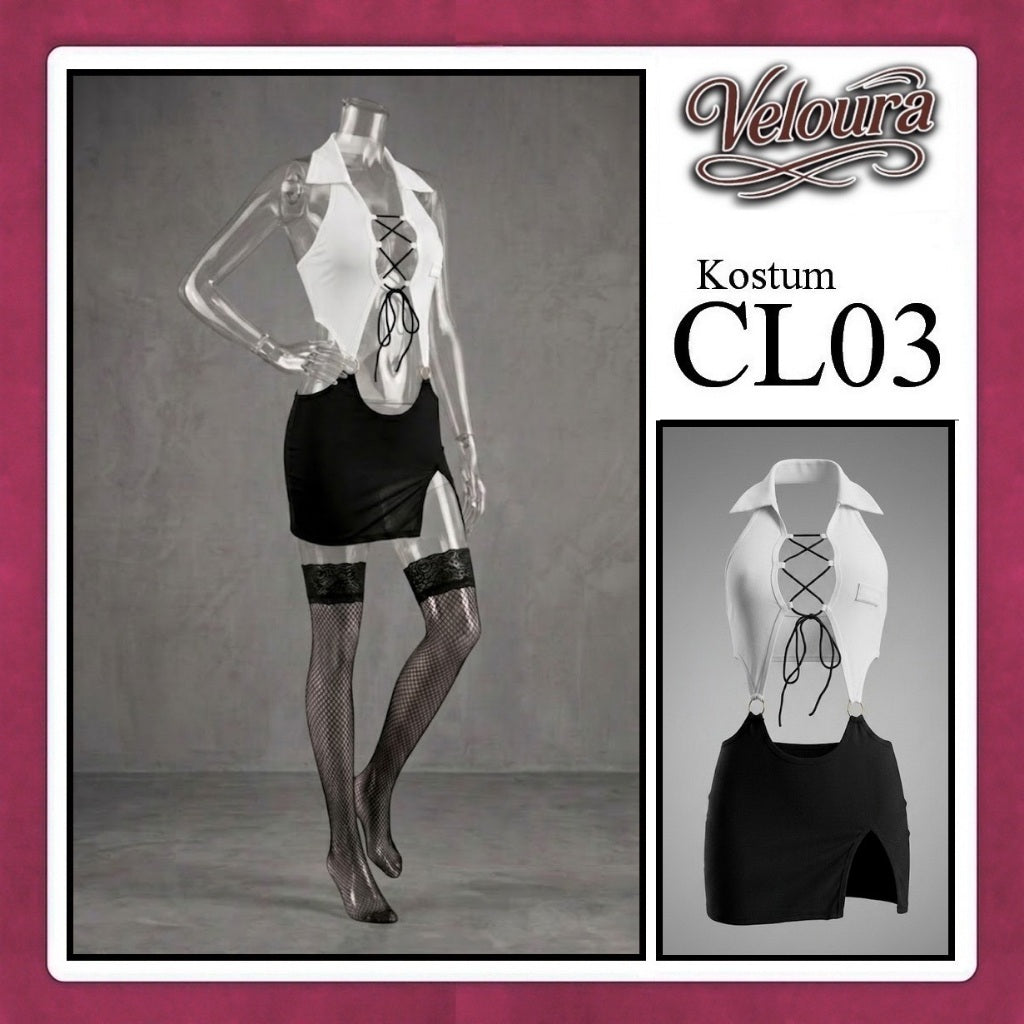 Veloura Pakaian Wanita Setelan Atas Bawah Baju Kostum Lingerie - CL03