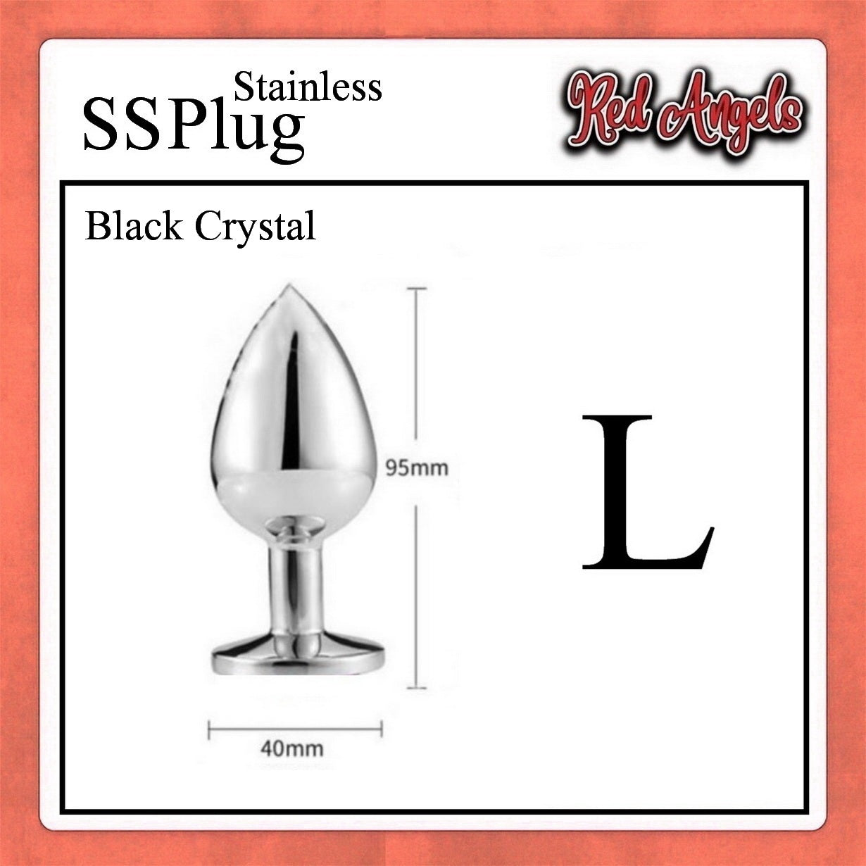 Red Angels Plug Anal Stainless Steell Ukuran M S L