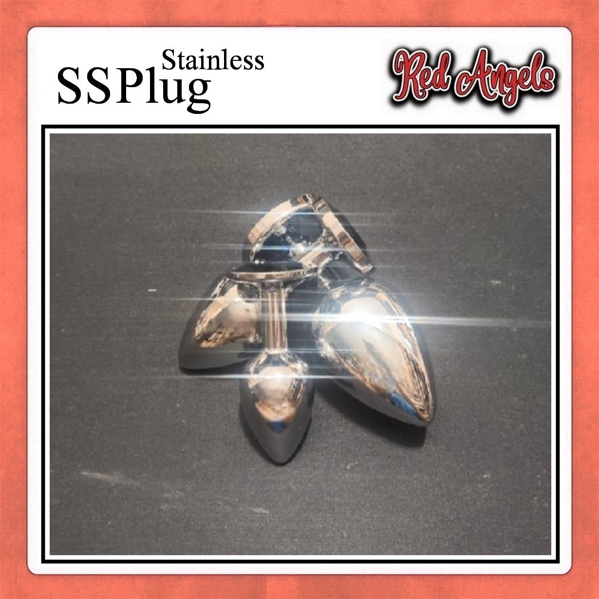 Red Angels Plug Anal Stainless Steell Ukuran M S L