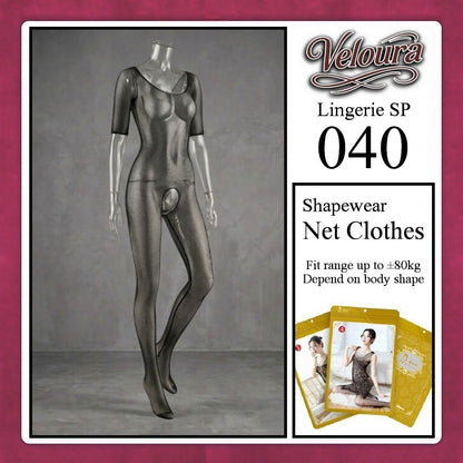 Veloura Bodysuit Spandek Sexy Lingerie Baju Shapewear Net Clothes - SP 040
