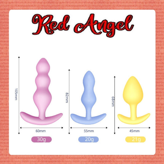 Red Angels Plug Bebe Gel Silicone 1 2 3