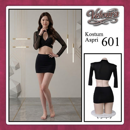 Veloura Pakaian Sexy Lingerie Wanita dan Cosplay Seksi Asisten Pribadi 601
