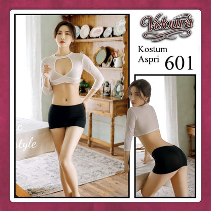 Veloura Pakaian Sexy Lingerie Wanita dan Cosplay Seksi Asisten Pribadi 601