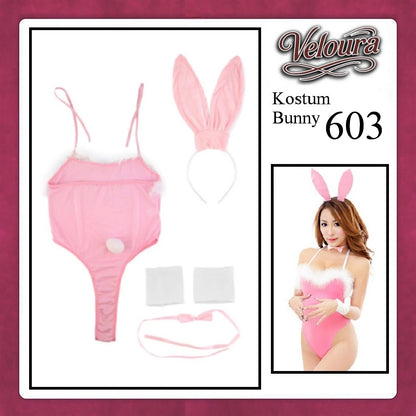 Veloura Rabbit Cosplay Set - Lingerie Kostum Kelinci Seksi Playful Bunny Girl 603
