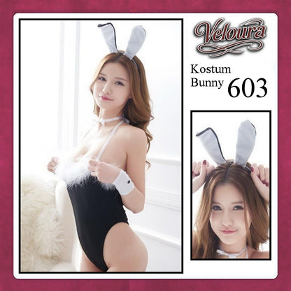 Veloura Rabbit Cosplay Set - Lingerie Kostum Kelinci Seksi Playful Bunny Girl 603