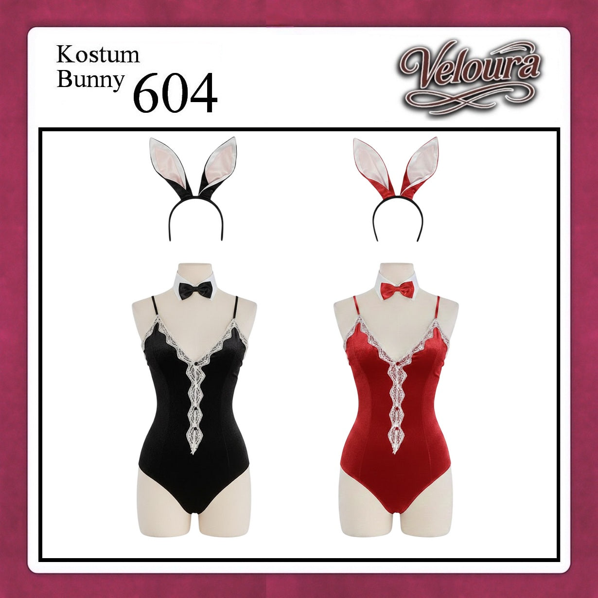 Veloura Nurse Cosplay Set - Lingerie Kostum Suster Perawat Seksi Playful Medical 604