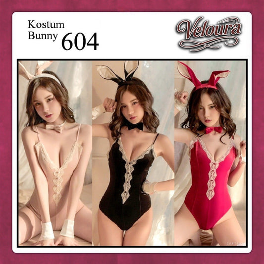Veloura Nurse Cosplay Set - Lingerie Kostum Suster Perawat Seksi Playful Medical 604