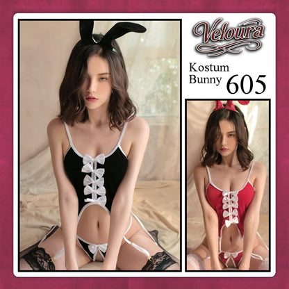 Veloura Rabbit Cosplay Set - Lingerie Kostum Polwan Seksi Playful Bunny 605