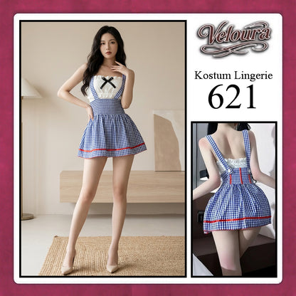 Veloura Sexy Lingerie Pakaian Cosplay Kostum Tema - 621