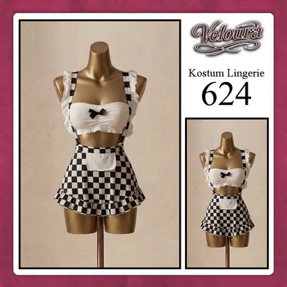 Veloura Sexy Lingerie Pakaian Cosplay Kostum Tema - 624
