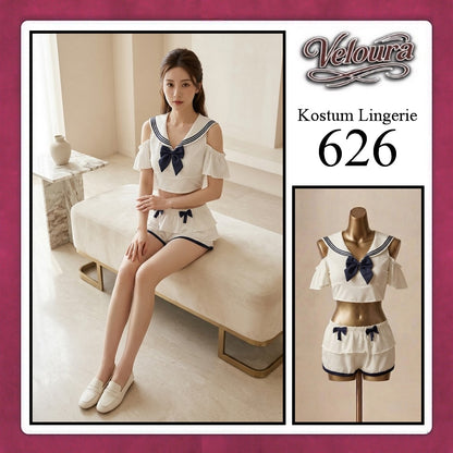 Veloura Sexy Lingerie Pakaian Cosplay Kostum Tema - 626