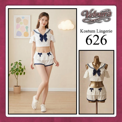 Veloura Sexy Lingerie Pakaian Cosplay Kostum Tema - 626