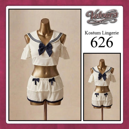 Veloura Sexy Lingerie Pakaian Cosplay Kostum Tema - 626