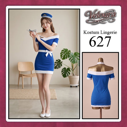 Veloura Sexy Lingerie Pakaian Cosplay Kostum Tema - 627