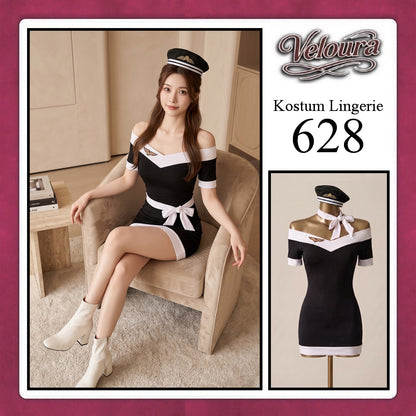 Veloura Sexy Lingerie Pakaian Cosplay Kostum Tema - 627