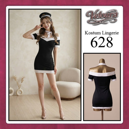Veloura Sexy Lingerie Pakaian Cosplay Kostum Tema - 627