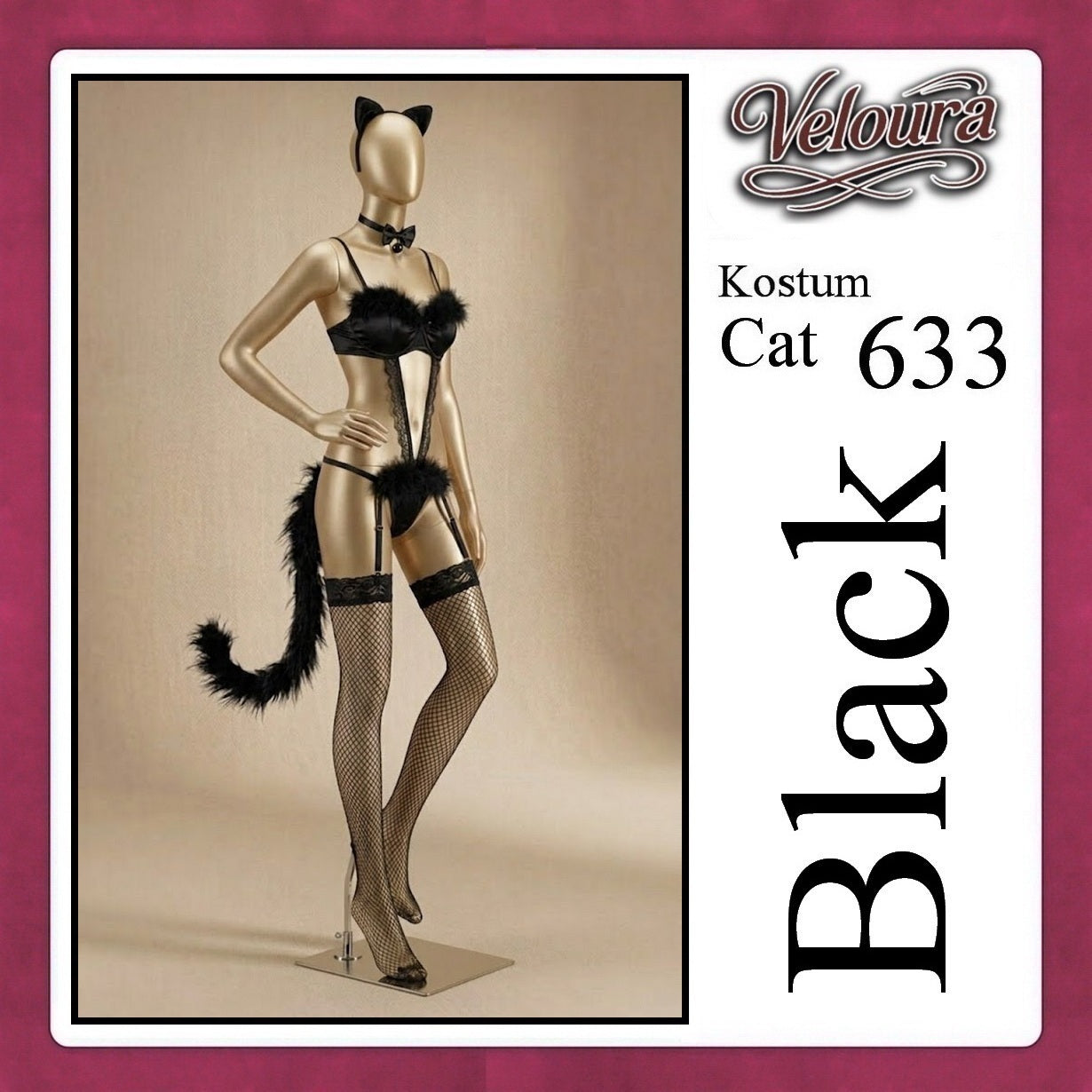Veloura Secretary Cosplay Set - Lingerie Kostum Sekretaris Seksi Crop Top & Mini Skirt OL 633