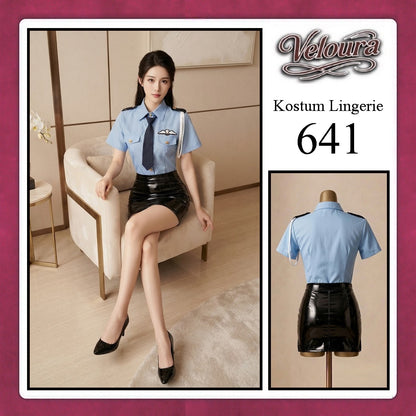 Veloura Sexy Lingerie Pakaian Cosplay Kostum Tema - 641