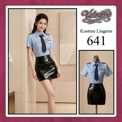 Veloura Sexy Lingerie Pakaian Cosplay Kostum Tema - 641