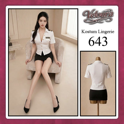 Veloura Sexy Lingerie Pakaian Cosplay Kostum Tema - 643
