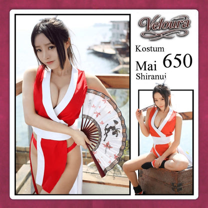 Veloura Sexy Lingerie Pakaian Cosplay Kostum Tema Kof Mai Shiranui - 650