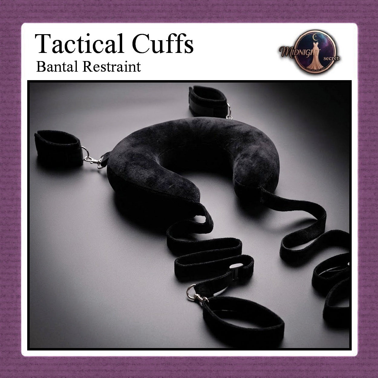 Midnight Tactical Cuffs - Bantal Restraint Penyangga Leher Tangan Kaki