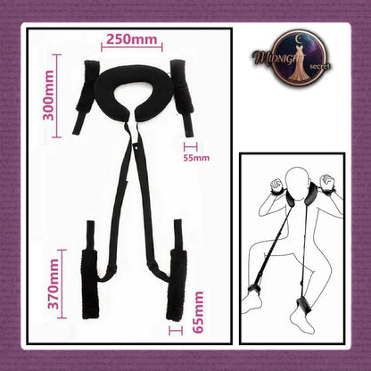 Midnight Tactical Cuffs - Bantal Restraint Penyangga Leher Tangan Kaki