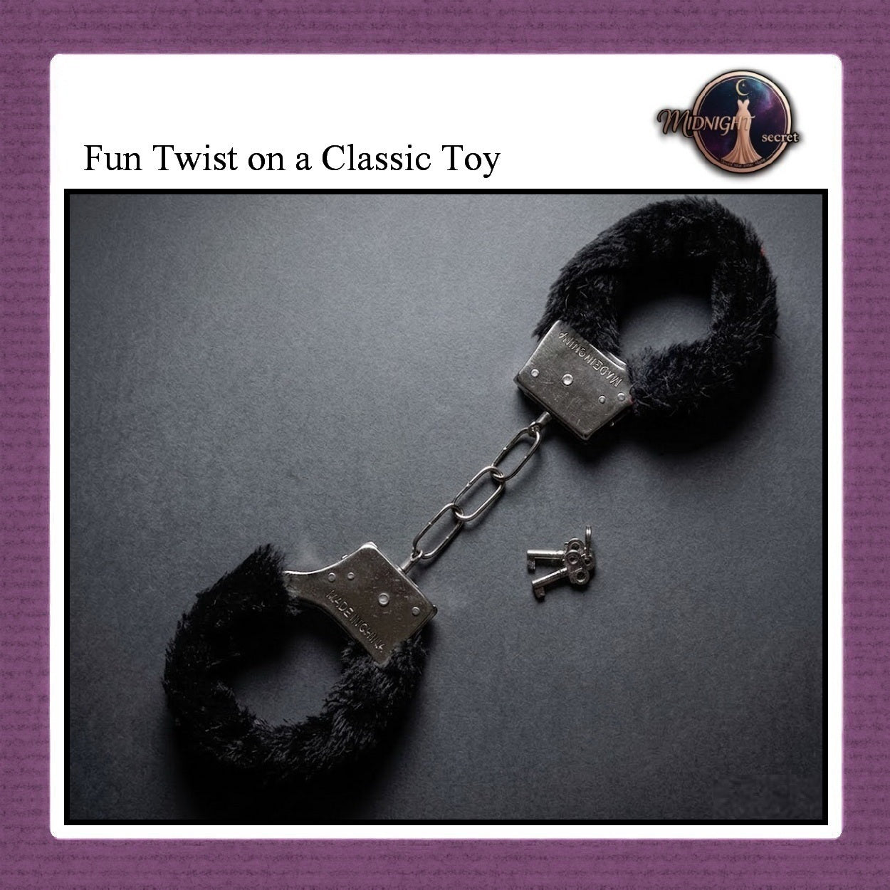 Midnight Handcuffs - Borgol Manacle Classic Toy