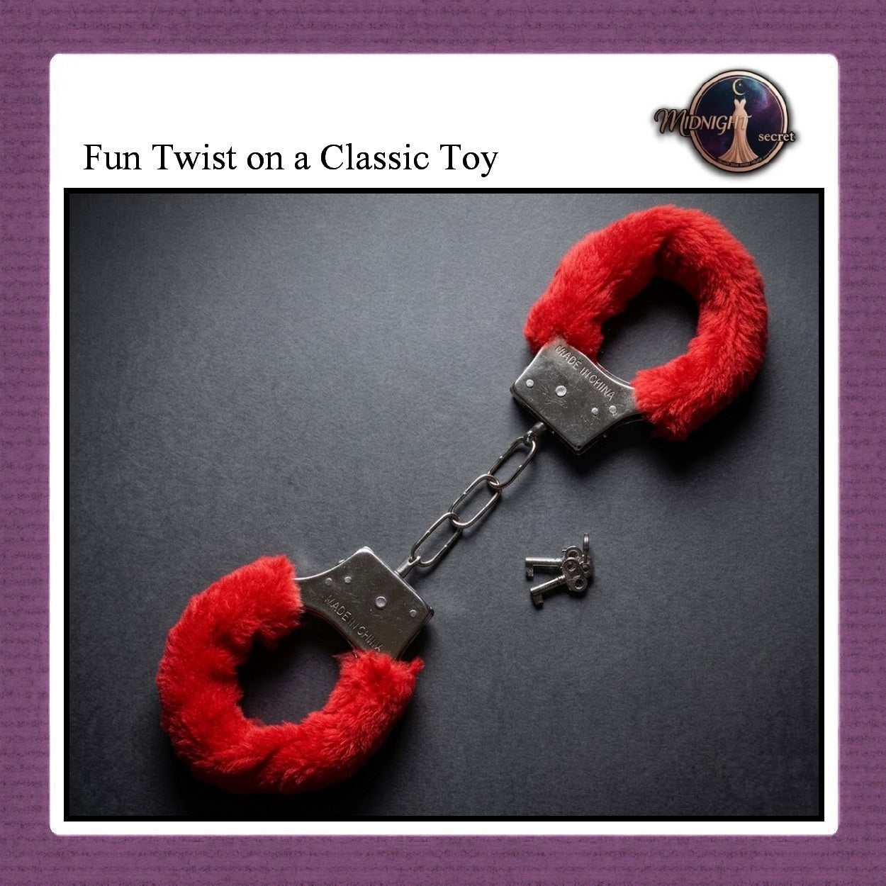 Midnight Handcuffs - Borgol Manacle Classic Toy