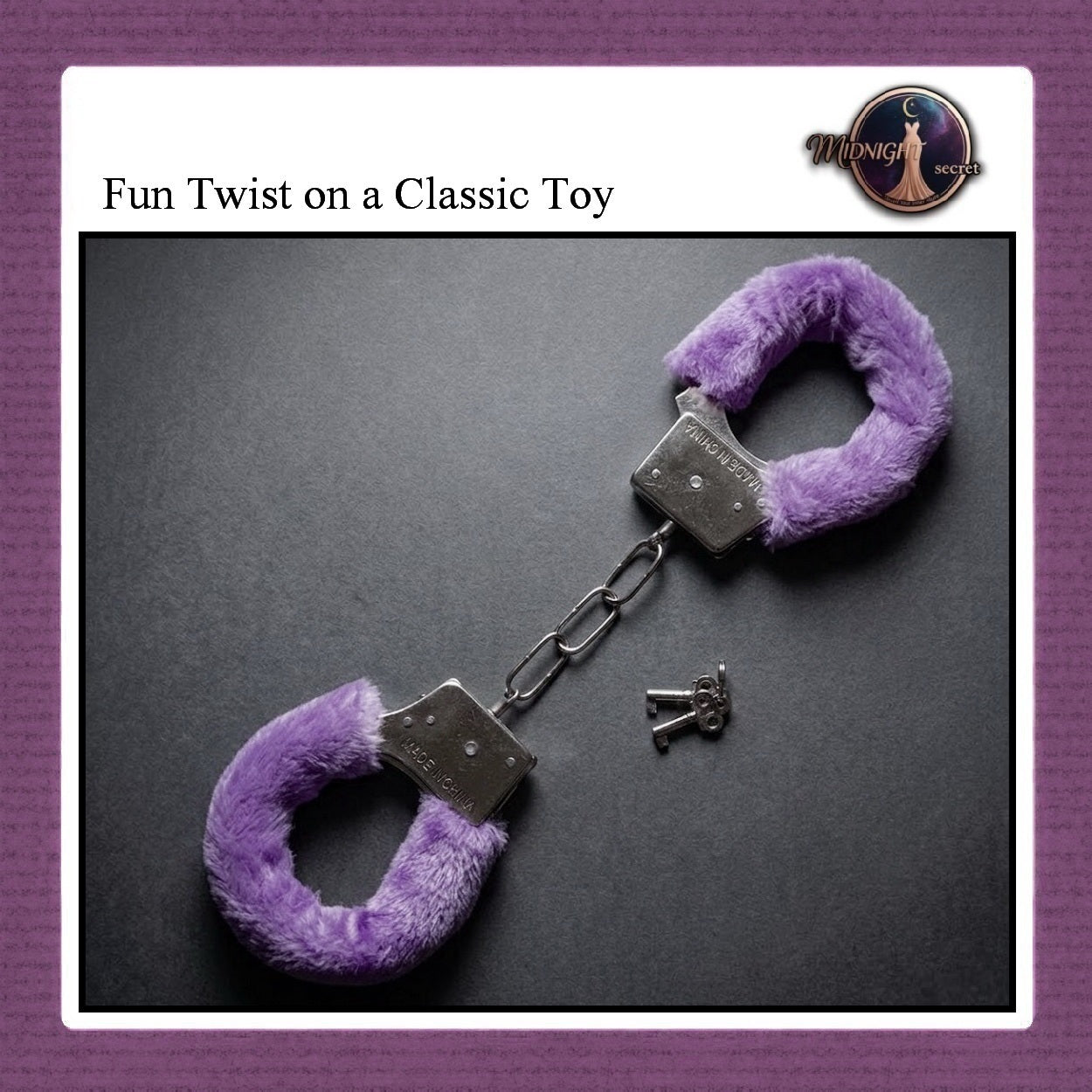Midnight Handcuffs - Borgol Manacle Classic Toy