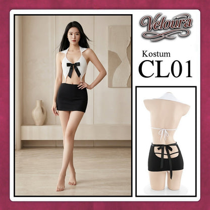 Veloura Pakaian Wanita Kostum Model Seksi -  Setelan Lingerie Seksi CL01