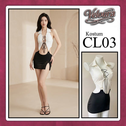 Veloura Pakaian Wanita Setelan Atas Bawah Baju Kostum Lingerie - CL03