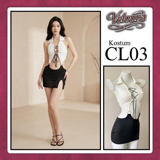 Veloura Pakaian Wanita Setelan Atas Bawah Baju Kostum Lingerie - CL03