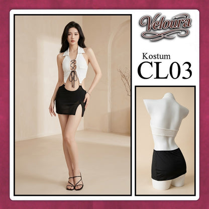 Veloura Pakaian Wanita Setelan Atas Bawah Baju Kostum Lingerie - CL03