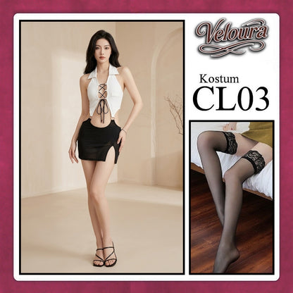 Veloura Pakaian Wanita Setelan Atas Bawah Baju Kostum Lingerie - CL03