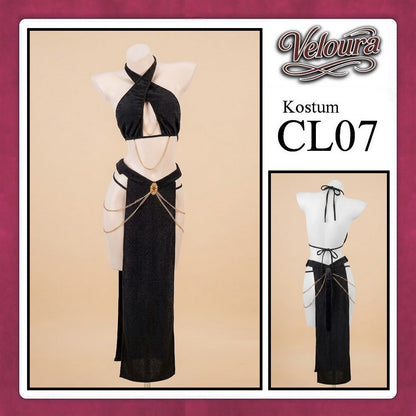 Veloura Sexy Lingerie Pakaian Dress Malam Kostum Egyptian Queen Cleopatra / Assassin - CL07