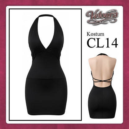 Veloura Pakaian Wanita Set Short Dress Hitam - CL14