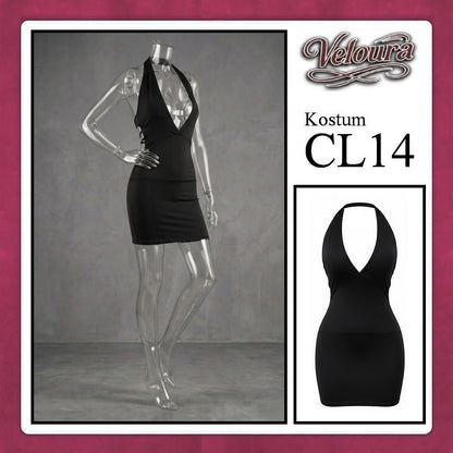 Veloura Pakaian Wanita Set Short Dress Hitam - CL14