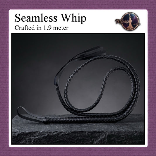 Midnight Whip Long - Cambuk Aksesoris BDSM - 150cm - 190cm
